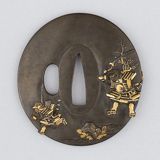Image Showcasing Sword Guard Tsuba