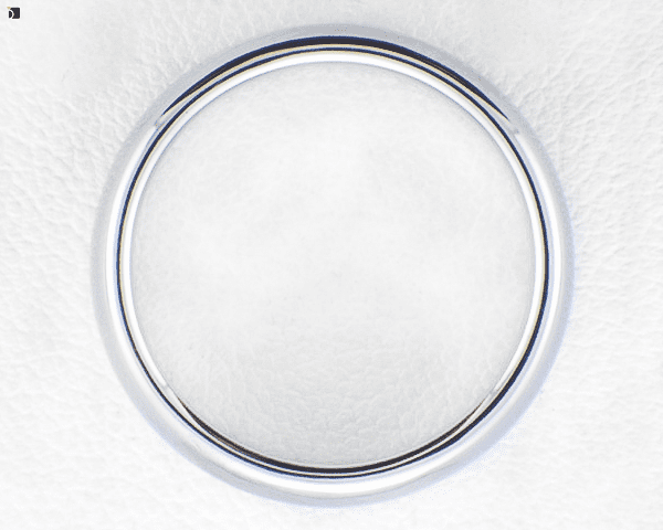 Image Showcasing After #5 Flat View of a Platinum Ring Getting Premier Ring Repair Services by Master Jewelers