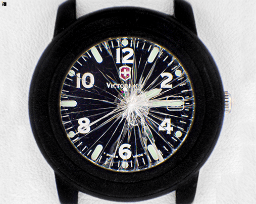 Image Showcasing Before #6 of a Victorinox Watch Timepiece Getting Watch Restoration by Certified Watchmakers