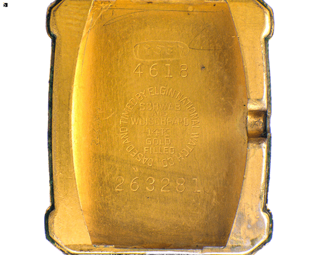 Before #117 Back of Lord Elgin Watch Timepiece