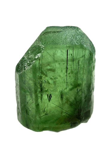 August Birthstone Isolated Single Loose Peridot Gemstone