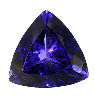 December Birthstone Isolated Single Loose Tanzanite Gemstone