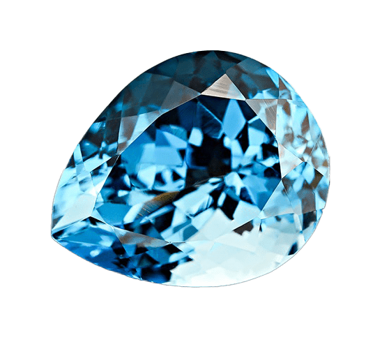 November Birthstone Isolated Single Loose Topaz Gemstone