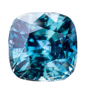 December Birthstone Isolated Single Loose Zircon Gemstone