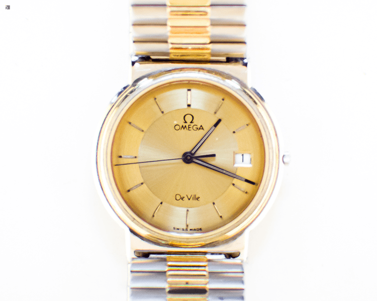After #146 Watch Repair Service Center Photo of Finished Omega Timepiece Through Restoration Process