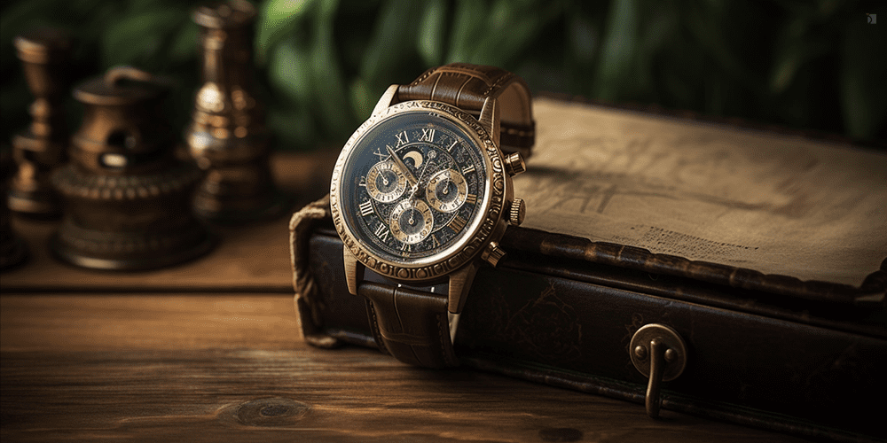 Heirloom Leather Band Watch Vintage Piece Displayed on Vintage Table Featured Image