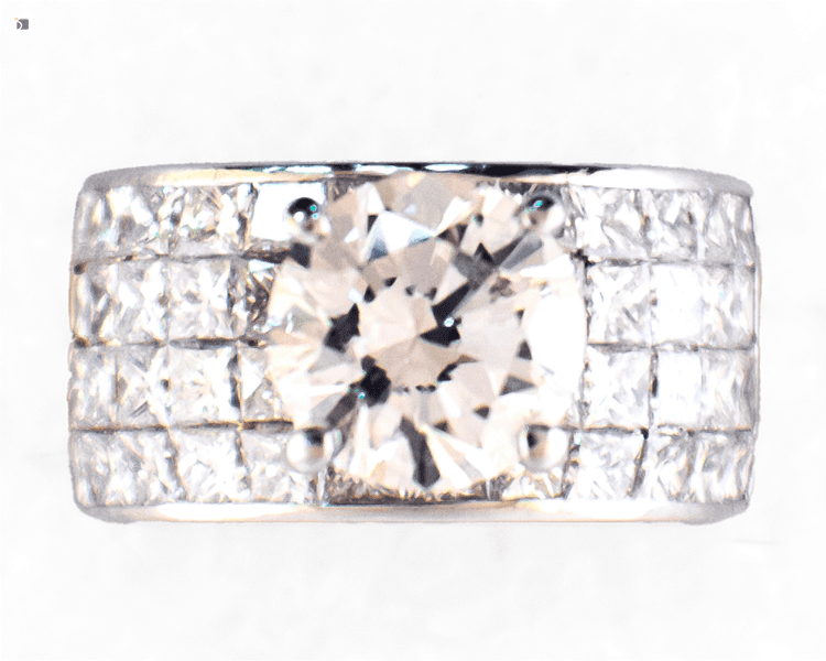 After #157 Top View of Diamond Ring Restored to Pristine Condition