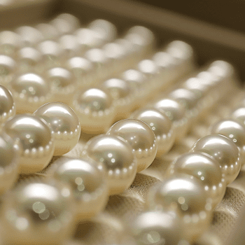 Photo of cultured akoya pearls