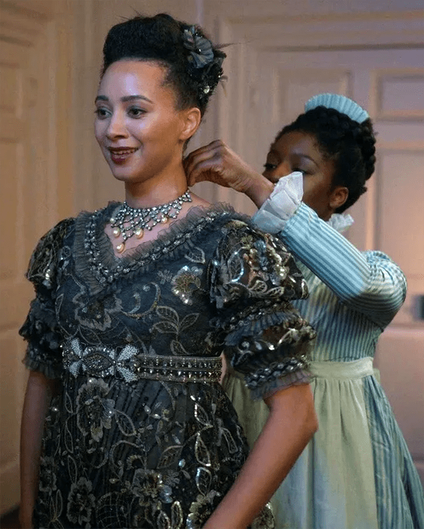 Alice Mondrich Lady Kent Having Family Heirloom Jewels Placed Around Her Neck