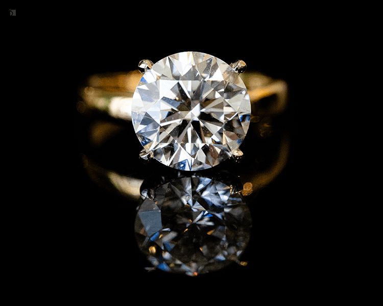 After #162 Diamond Engagement Ring That Received Premier Ring Resizing and Prong Reshaping Services