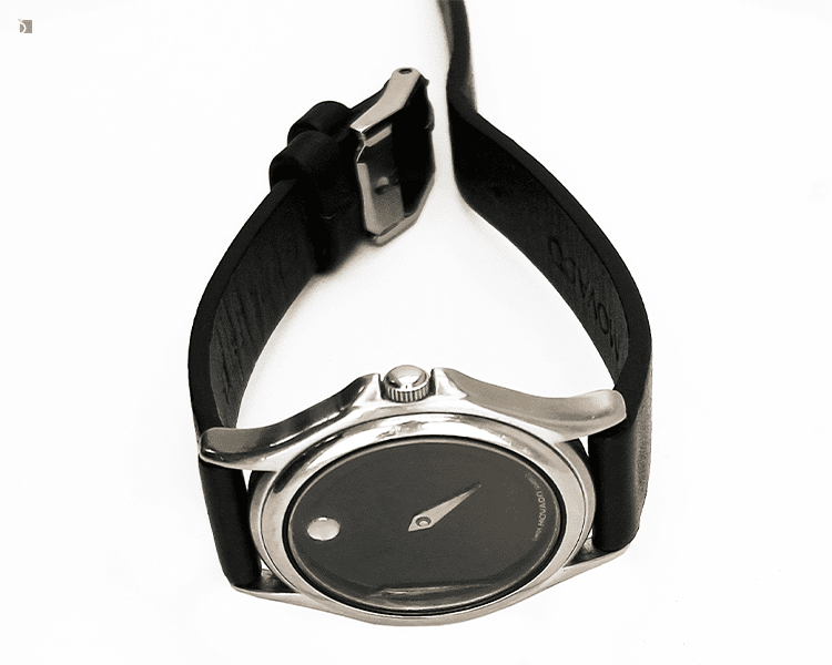 Before #163 Top Side Angle of Movado Museum Watch Prior to Restoration