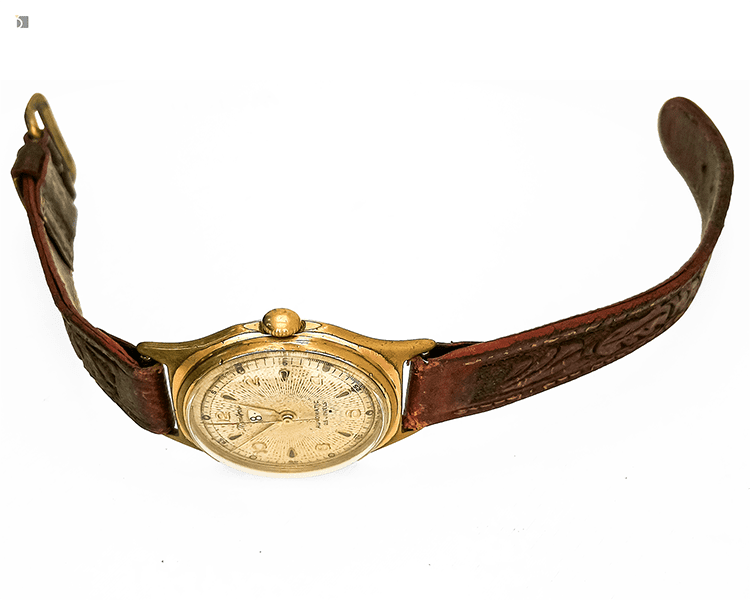 Before #171 Full Side View of Vintage Montrose Timepiece Prior to Premier Restoration Servicing