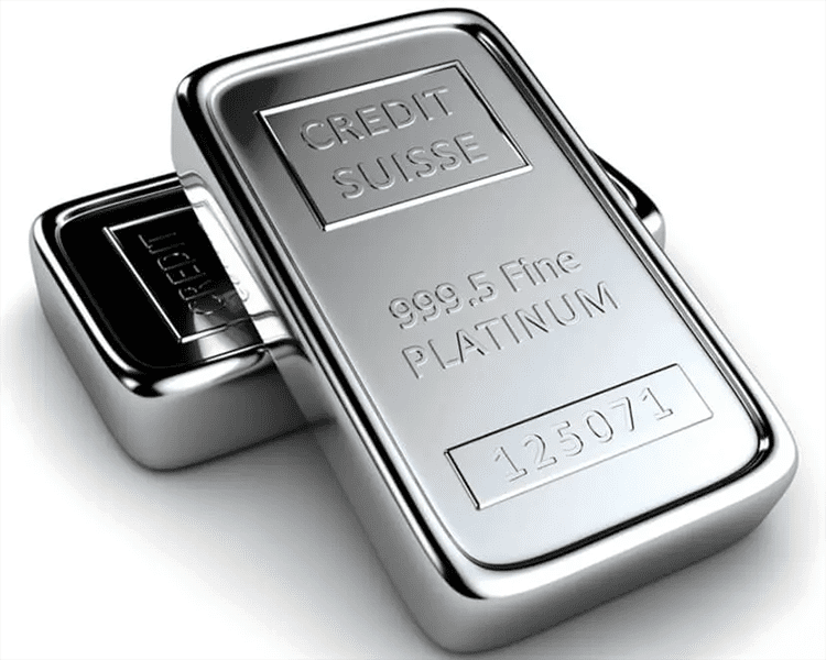 Blocks of Stamped Hallmark 999.5 Fine Platinum