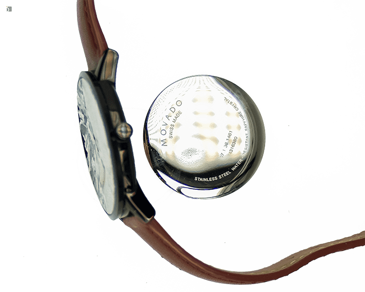 Before #175 Detailed View of Shattered Black Movado Museum Watch