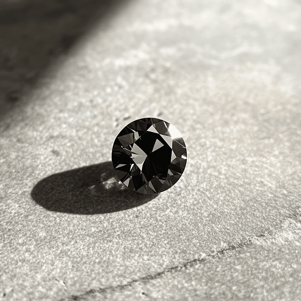 Image showing black diamond in light